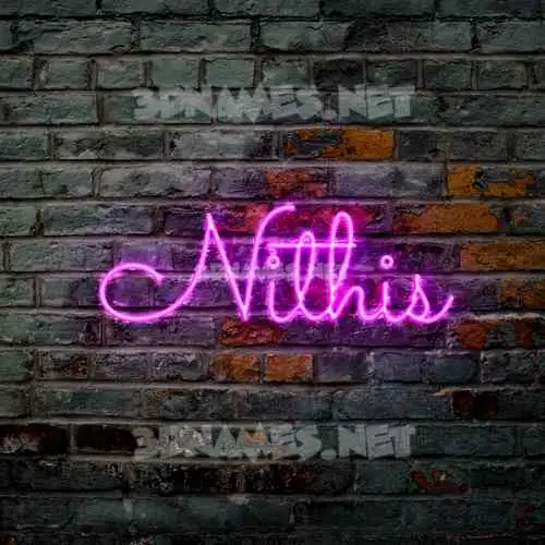 nithis in Pink Neon style - 3D name wallpaper nithis in Pink Neon style - 3D name wallpaper