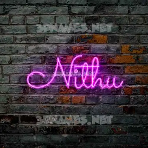 nithu in Pink Neon style - 3D name wallpaper nithu in Pink Neon style - 3D name wallpaper