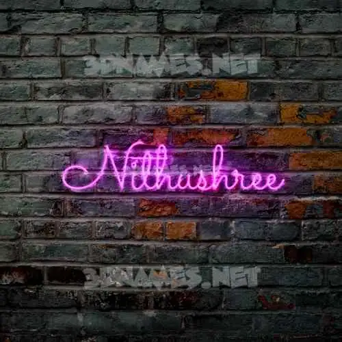 nithushree in Pink Neon style - 3D name wallpaper nithushree in Pink Neon style - 3D name wallpaper
