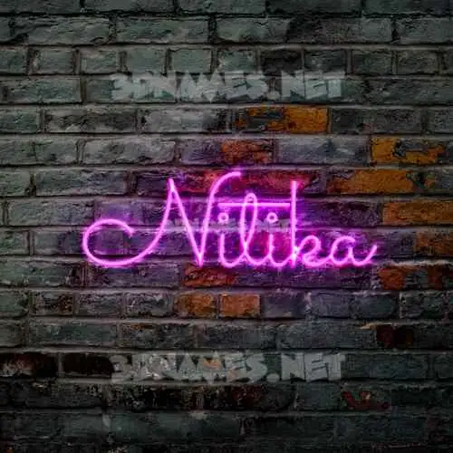 nitika in Pink Neon style - 3D name wallpaper nitika in Pink Neon style - 3D name wallpaper