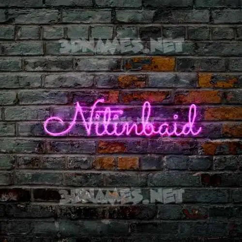 nitinbaid in Pink Neon style - 3D name wallpaper nitinbaid in Pink Neon style - 3D name wallpaper