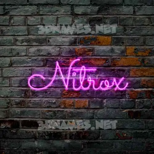 nitrox in Pink Neon style - 3D name wallpaper nitrox in Pink Neon style - 3D name wallpaper