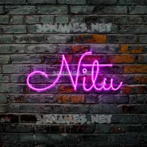 nitu in Pink Neon style - 3D name wallpaper nitu in Pink Neon style - 3D name wallpaper