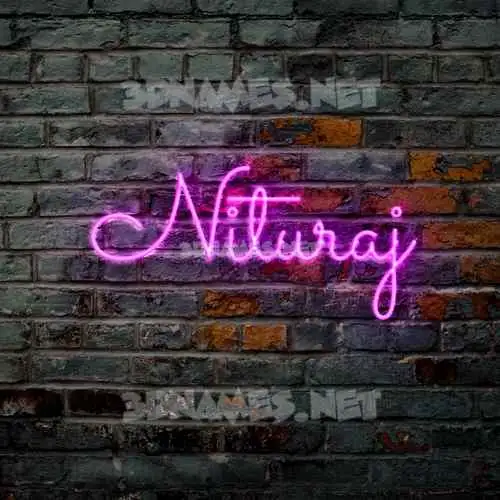 nituraj in Pink Neon style - 3D name wallpaper nituraj in Pink Neon style - 3D name wallpaper