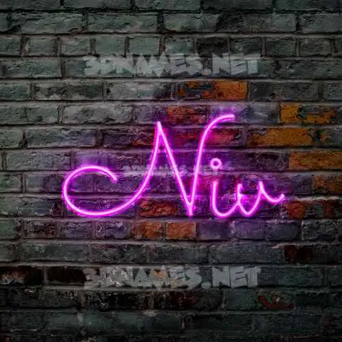 niv in Pink Neon style - 3D name wallpaper niv in Pink Neon style - 3D name wallpaper