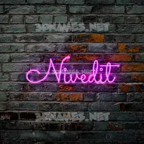 nivedit in Pink Neon style - 3D name wallpaper nivedit in Pink Neon style - 3D name wallpaper