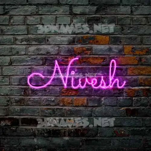 nivesh in Pink Neon style - 3D name wallpaper nivesh in Pink Neon style - 3D name wallpaper
