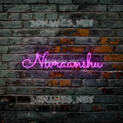 nivraanshu in Pink Neon style - 3D name wallpaper nivraanshu in Pink Neon style - 3D name wallpaper