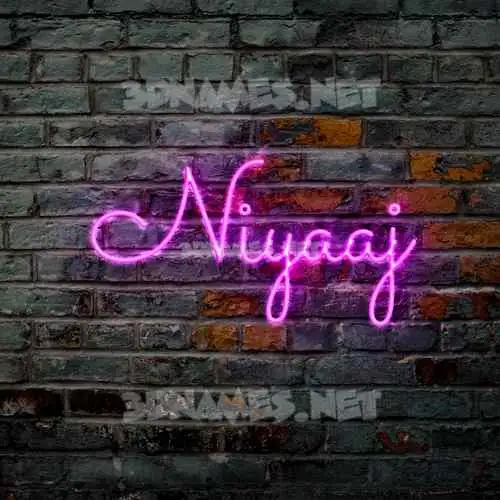 niyaaj in Pink Neon style - 3D name wallpaper niyaaj in Pink Neon style - 3D name wallpaper