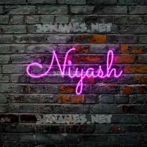 niyash in Pink Neon style - 3D name wallpaper niyash in Pink Neon style - 3D name wallpaper
