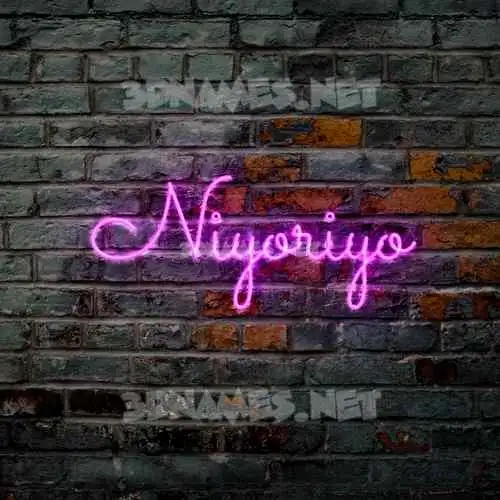 niyoriyo in Pink Neon style - 3D name wallpaper niyoriyo in Pink Neon style - 3D name wallpaper