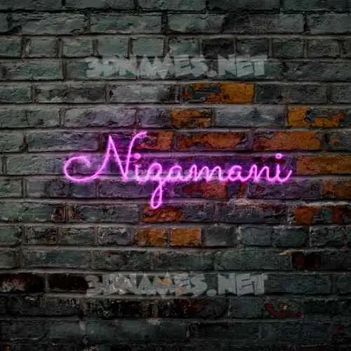 nizamani in Pink Neon style - 3D name wallpaper nizamani in Pink Neon style - 3D name wallpaper