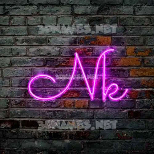 nk in Pink Neon style - 3D name wallpaper nk in Pink Neon style - 3D name wallpaper