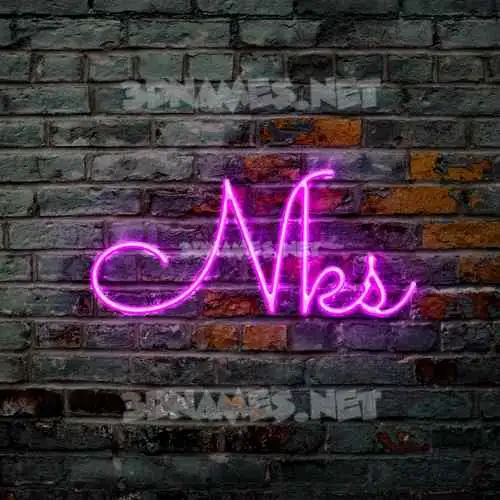 nks in Pink Neon style - 3D name wallpaper nks in Pink Neon style - 3D name wallpaper