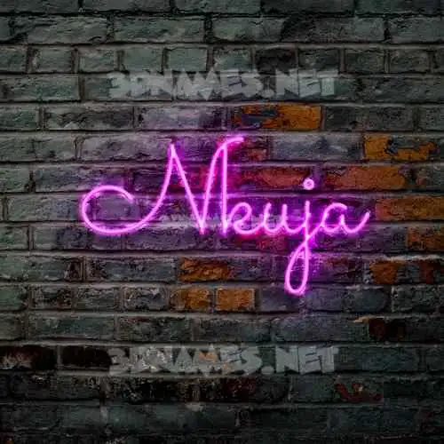 nkuja in Pink Neon style - 3D name wallpaper nkuja in Pink Neon style - 3D name wallpaper