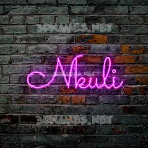 nkuli in Pink Neon style - 3D name wallpaper nkuli in Pink Neon style - 3D name wallpaper