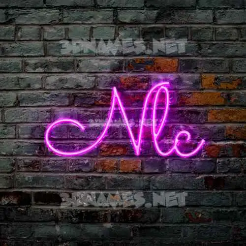 nlc in Pink Neon style - 3D name wallpaper nlc in Pink Neon style - 3D name wallpaper