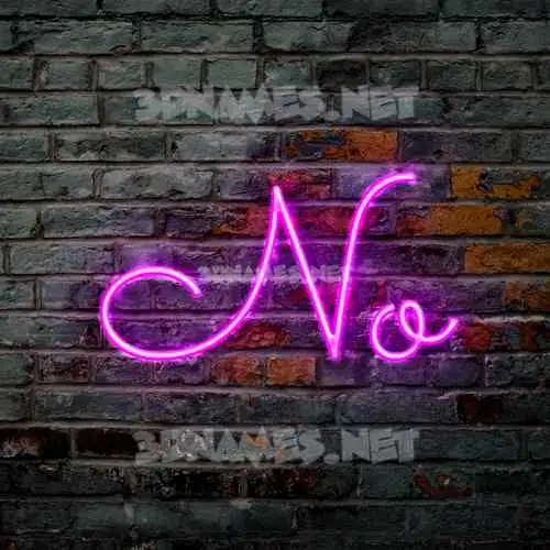 no in Pink Neon style - 3D name wallpaper no in Pink Neon style - 3D name wallpaper