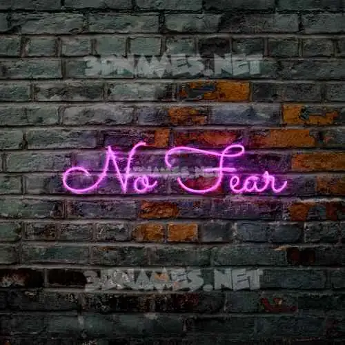 no fear in Pink Neon style - 3D name wallpaper no fear in Pink Neon style - 3D name wallpaper