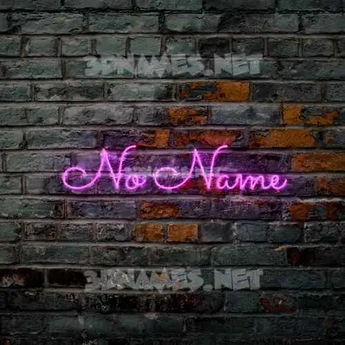 no name in Pink Neon style - 3D name wallpaper no name in Pink Neon style - 3D name wallpaper
