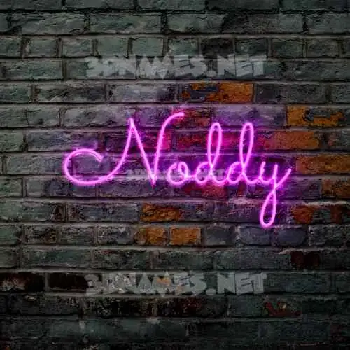 noddy in Pink Neon style - 3D name wallpaper noddy in Pink Neon style - 3D name wallpaper