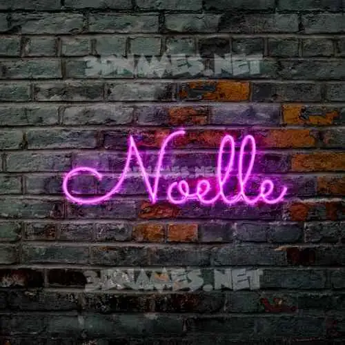 noelle in Pink Neon style - 3D name wallpaper noelle in Pink Neon style - 3D name wallpaper