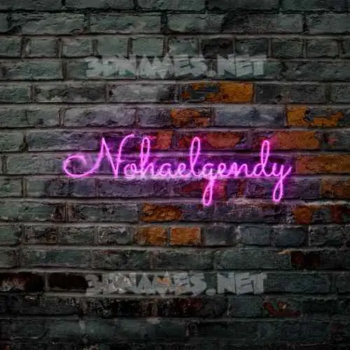nohaelgendy in Pink Neon style - 3D name wallpaper nohaelgendy in Pink Neon style - 3D name wallpaper