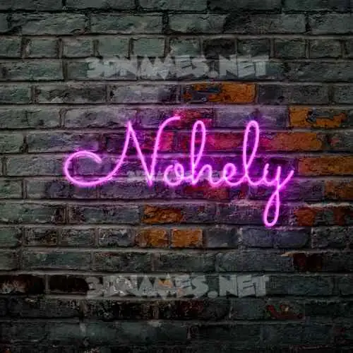 nohely in Pink Neon style - 3D name wallpaper nohely in Pink Neon style - 3D name wallpaper