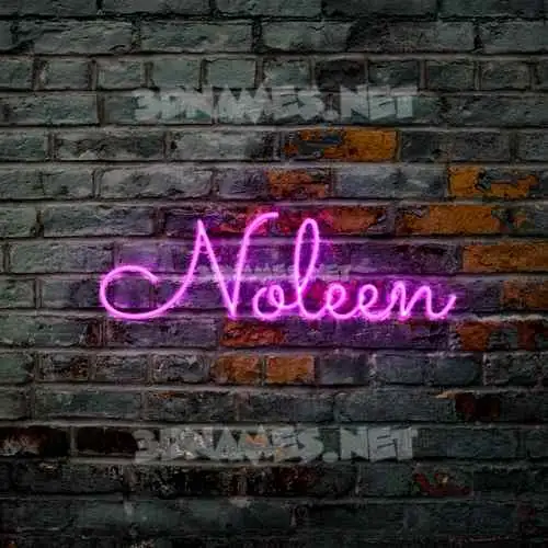 noleen in Pink Neon style - 3D name wallpaper