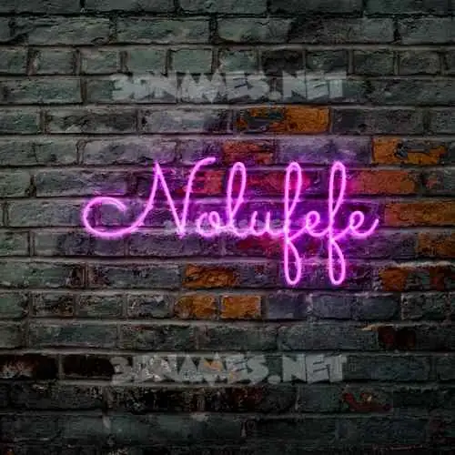 nolufefe in Pink Neon style - 3D name wallpaper nolufefe in Pink Neon style - 3D name wallpaper