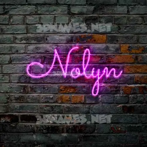 nolyn in Pink Neon style - 3D name wallpaper nolyn in Pink Neon style - 3D name wallpaper