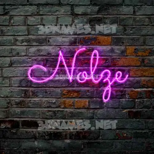 nolze in Pink Neon style - 3D name wallpaper