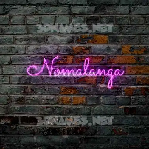 nomalanga in Pink Neon style - 3D name wallpaper nomalanga in Pink Neon style - 3D name wallpaper