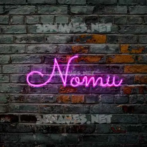 nomu in Pink Neon style - 3D name wallpaper nomu in Pink Neon style - 3D name wallpaper