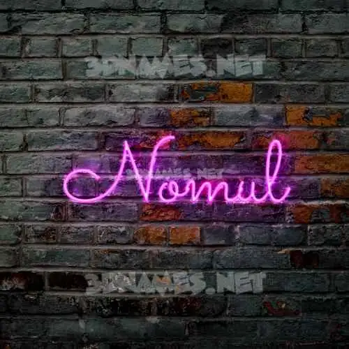 nomul in Pink Neon style - 3D name wallpaper nomul in Pink Neon style - 3D name wallpaper