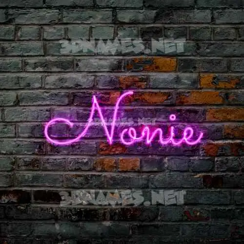 nonie in Pink Neon style - 3D name wallpaper nonie in Pink Neon style - 3D name wallpaper