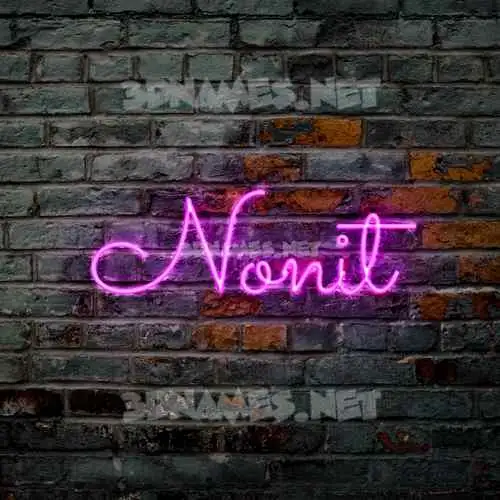 nonit in Pink Neon style - 3D name wallpaper nonit in Pink Neon style - 3D name wallpaper