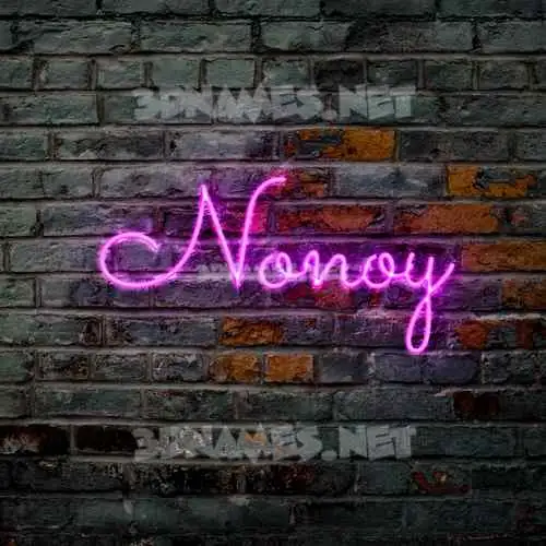 nonoy in Pink Neon style - 3D name wallpaper