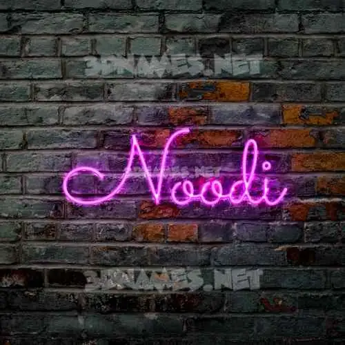 noodi in Pink Neon style - 3D name wallpaper noodi in Pink Neon style - 3D name wallpaper