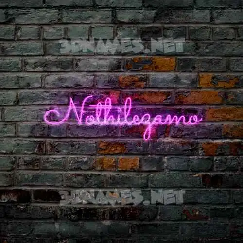 nothilezamo in Pink Neon style - 3D name wallpaper nothilezamo in Pink Neon style - 3D name wallpaper