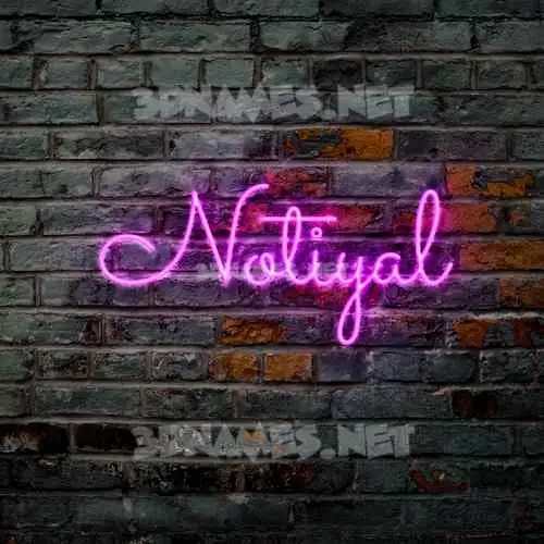 notiyal in Pink Neon style - 3D name wallpaper notiyal in Pink Neon style - 3D name wallpaper