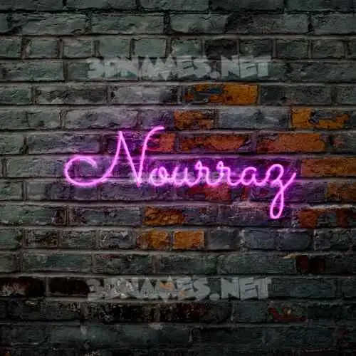 nourraz in Pink Neon style - 3D name wallpaper nourraz in Pink Neon style - 3D name wallpaper