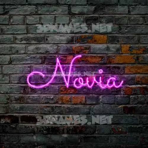novia in Pink Neon style - 3D name wallpaper novia in Pink Neon style - 3D name wallpaper
