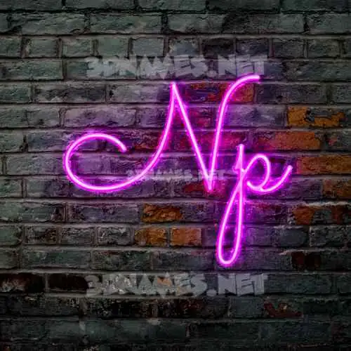 np in Pink Neon style - 3D name wallpaper np in Pink Neon style - 3D name wallpaper