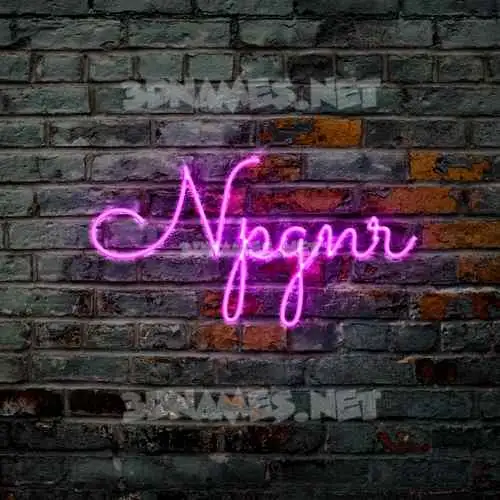npgnr in Pink Neon style - 3D name wallpaper