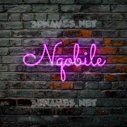 nqobile in Pink Neon style - 3D name wallpaper nqobile in Pink Neon style - 3D name wallpaper
