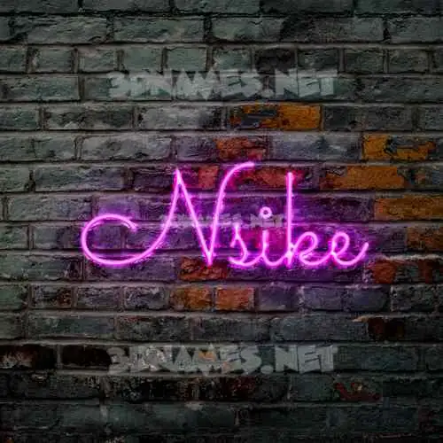 nsike in Pink Neon style - 3D name wallpaper nsike in Pink Neon style - 3D name wallpaper