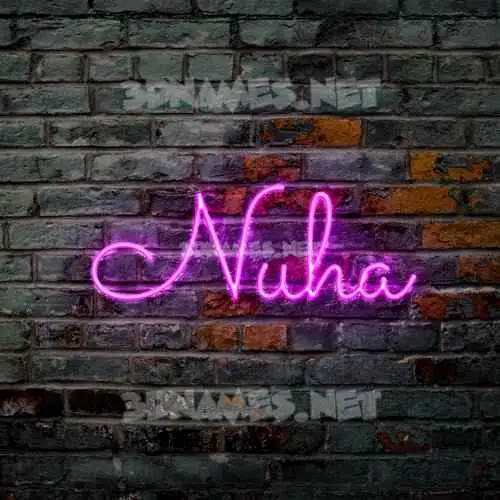 nuha in Pink Neon style - 3D name wallpaper nuha in Pink Neon style - 3D name wallpaper