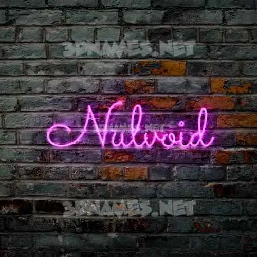 nulvoid in Pink Neon style - 3D name wallpaper nulvoid in Pink Neon style - 3D name wallpaper