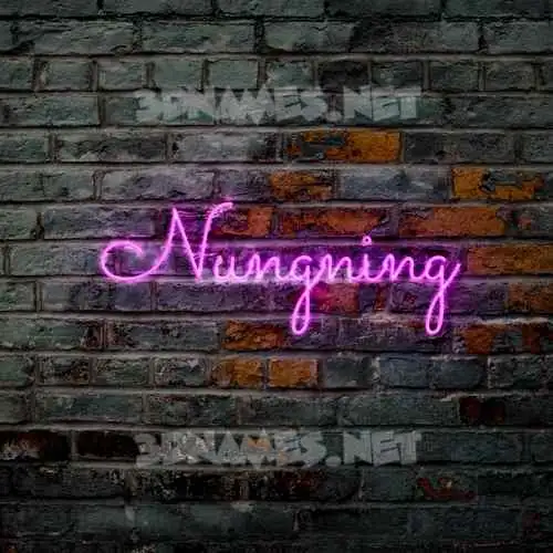nungning in Pink Neon style - 3D name wallpaper nungning in Pink Neon style - 3D name wallpaper